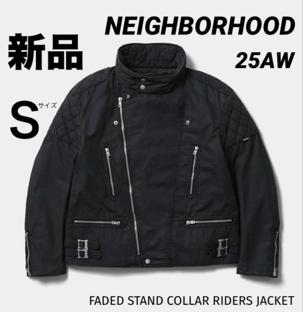 新品 ネイバーフッド ライダースジャケット サンダーボルト BLACK Ｓサイズ