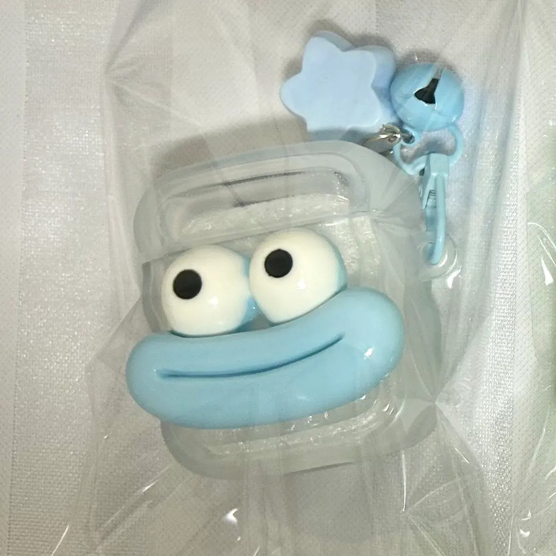 AirPods ケース ライトブルー キャラクター 星チャーム付き