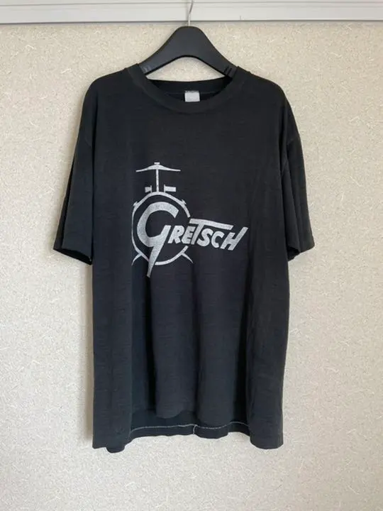 ビンテージTシャツ レア グレッチ旧ロゴ バンドt アメリカ製? 古着 半袖