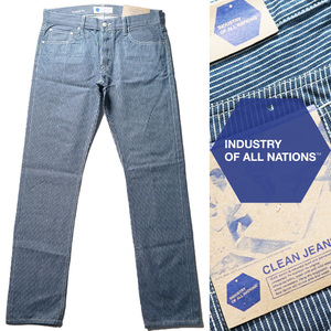 Japanese Selvedge Denim safari210 INDUSTRY OF ALL NATIONS USA30