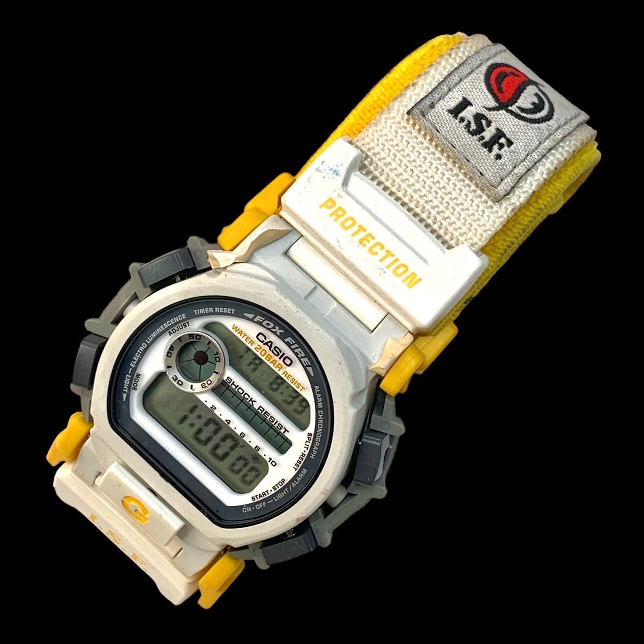 【ISF限定カラー希少品⭐️ G-SHOCK】 CASIOカシオ　 G-SHOCK FOX FIRE nexax DW-003    スノーボードISF限定カラー品　 1997年2月発売・生産終了品　 ※ プロテクターがありません （AYA）