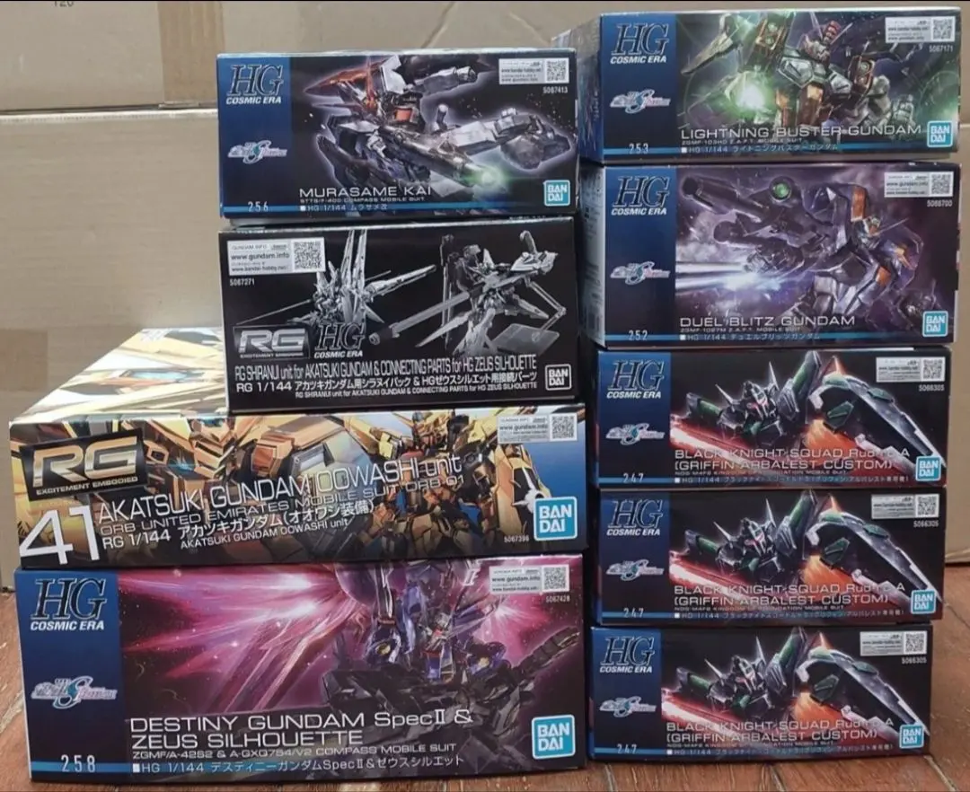 SEED FREEDOM セット　デスティニー＋ゼウスシルエット、RGアカツキ有