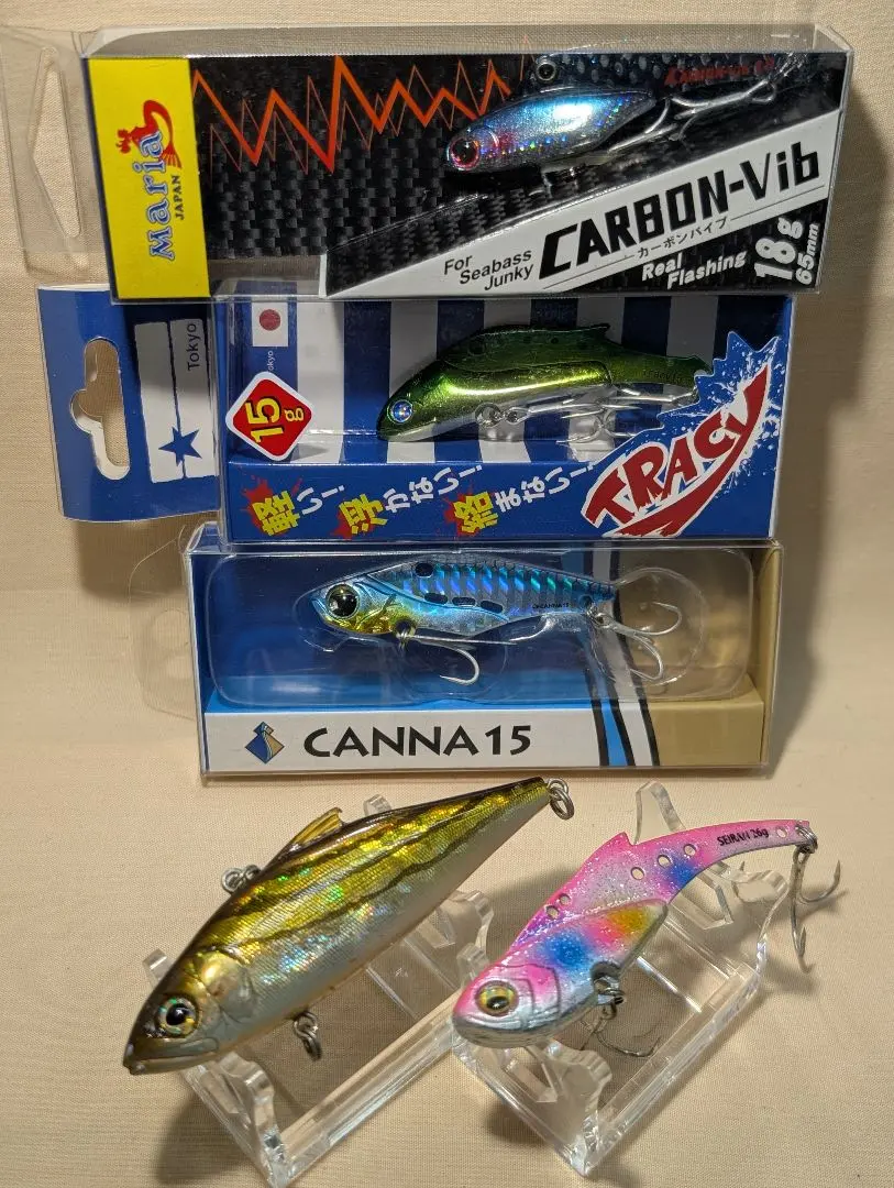 【未使用品含む】ブルーブルートレイシー15・カーボンバイブ・リップレスベイトSS