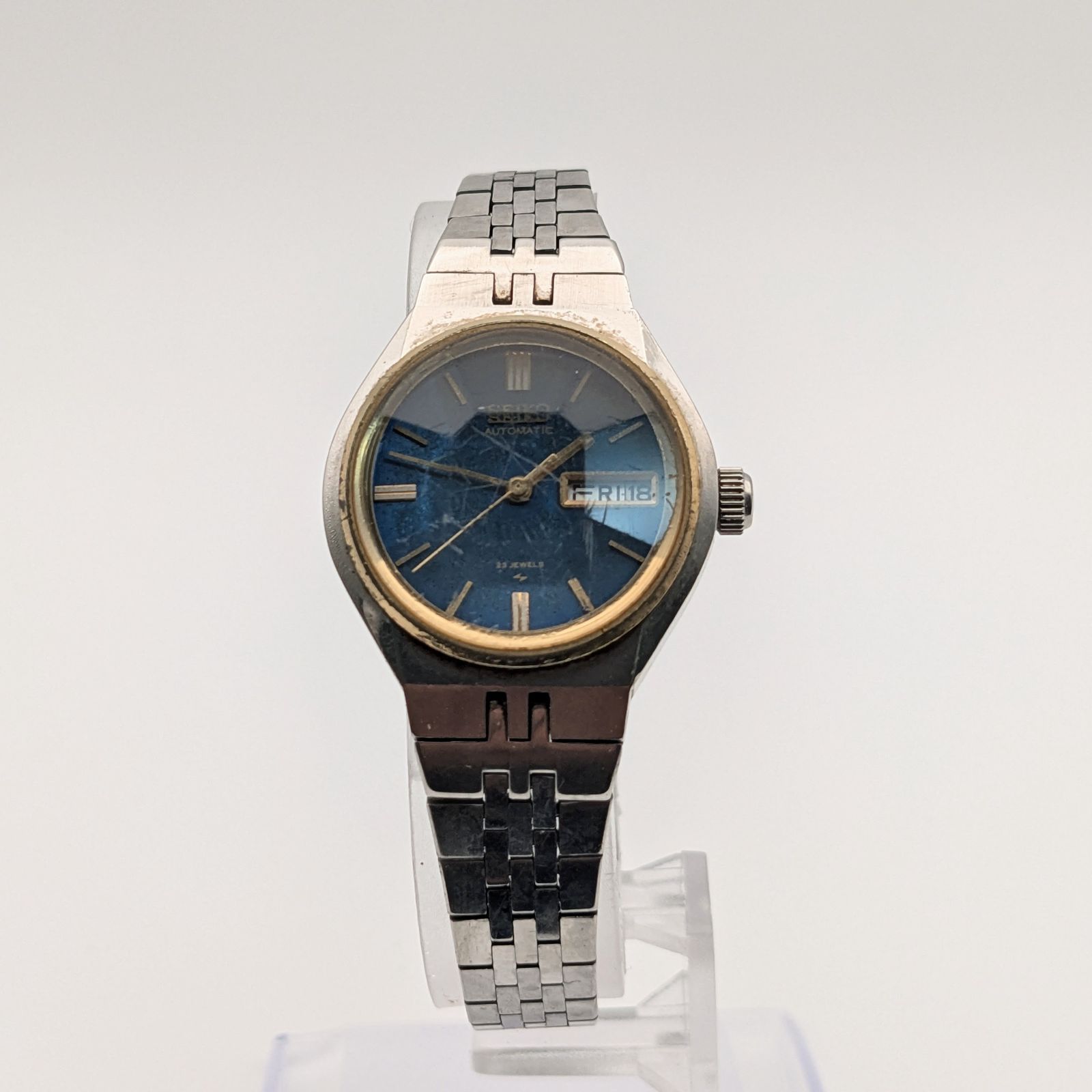 【不動品・ジャンク】SEIKO セイコー 2406-0030 レディース 腕時計 自動巻き 23石 カットガラス ヴィンテージ AUTOMATIC
