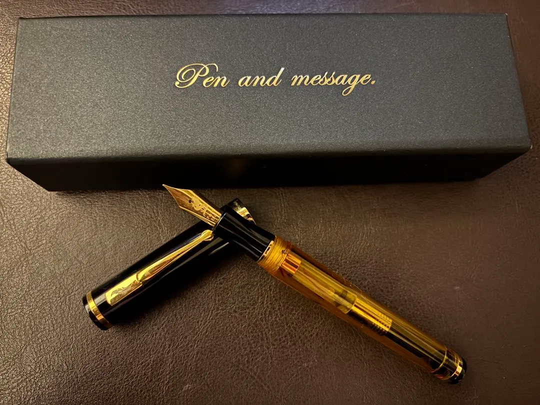 Pen and message. コンチネンタル1985 ゴールドプレートEF