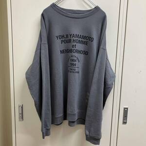 Ropa urbana NEIGHBORHOOD de segunda mano de Japón 25SS Yohji Yamamoto x NEIGHBORHOOD SWEAT SHIRT LS XL x