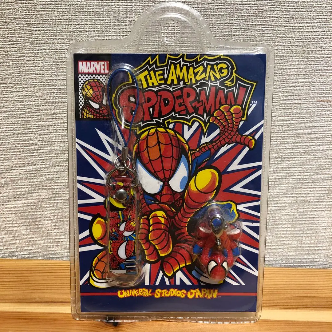 USJ限定　スパイダーマン　フィギュアストラップ　ポストカード