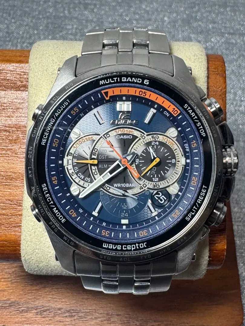 激レア CASIO EDIFICE EQW-M710 電波ソーラー 稼動品