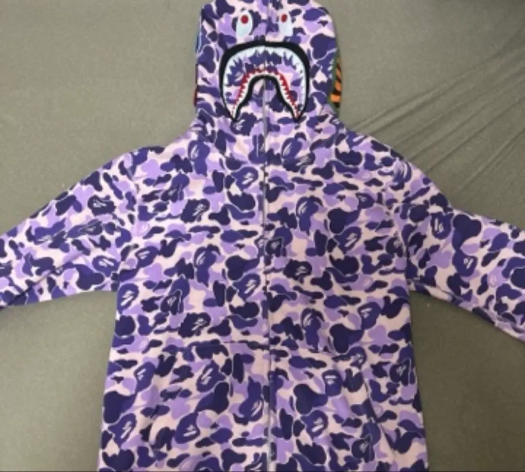 ⭐*️様 A BATHING APE ジップパーカーシャークパーカー