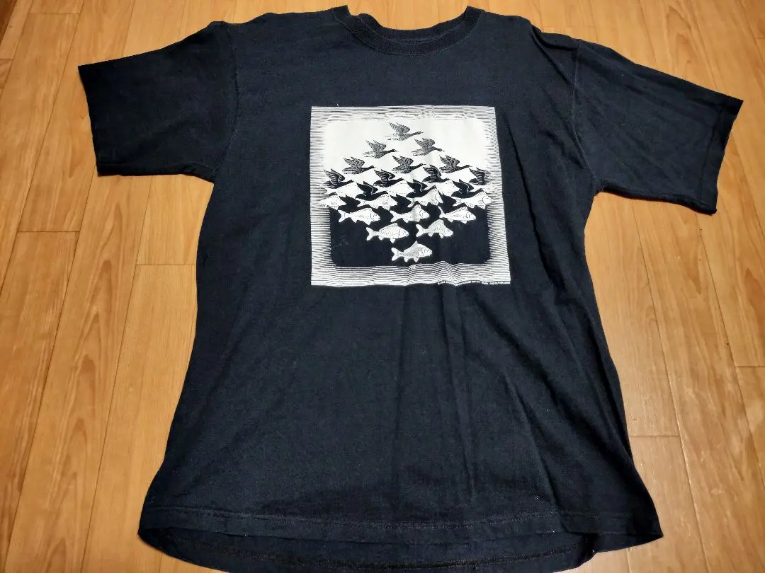 M.C.Escher M.C.エッシャー 空と水 だまし絵Tシャツ アートT