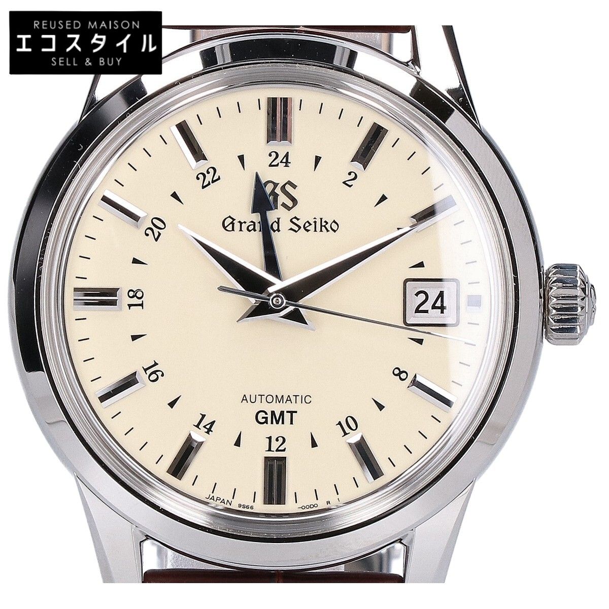 GrandSeiko　グランドセイコー　SBGM221 エレガンスコレクション GMT 革（クロコダイル）ベルト AT時計　-