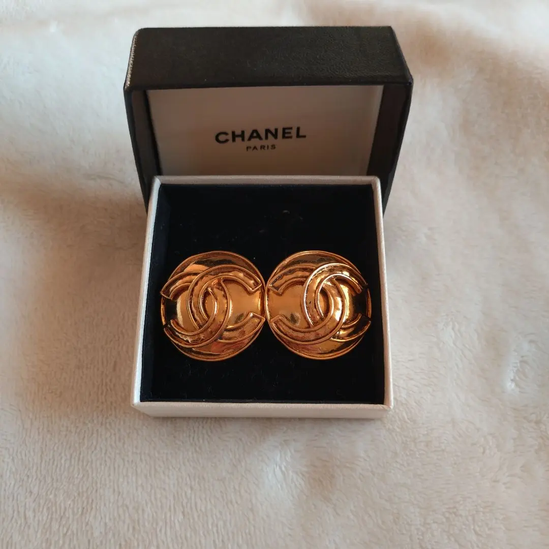 ヴィンテージ★CHANEL★ココマーク イヤリング ゴールド