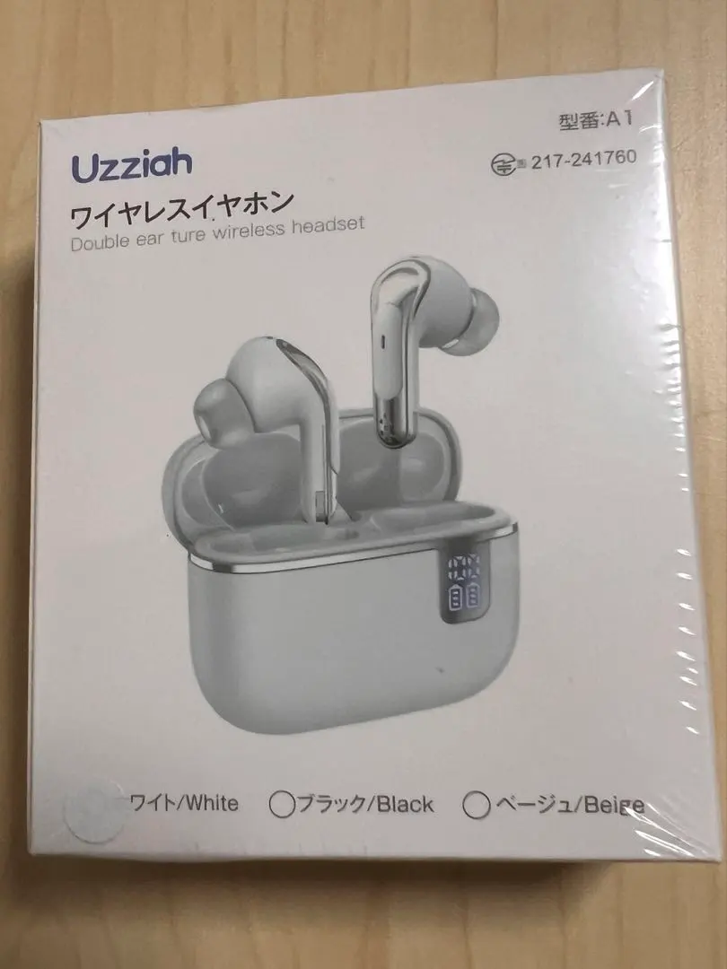 Bluetooth ワイヤレスイヤホン ノイズキャンセリング（ホワイト）