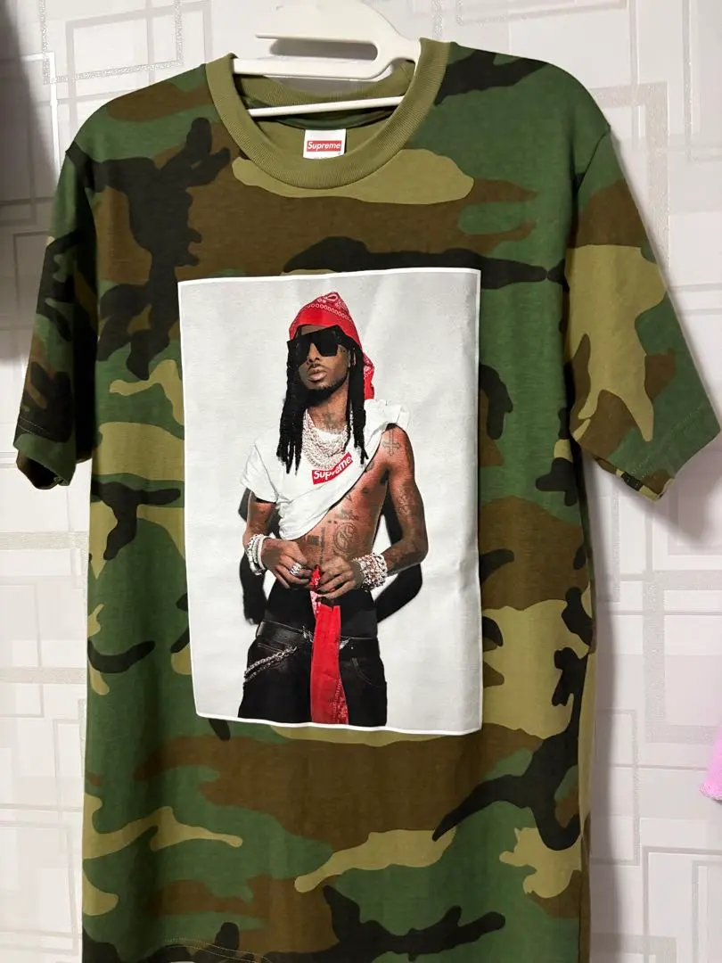 Supreme Playboi Carti Tee Camo Sサイズ