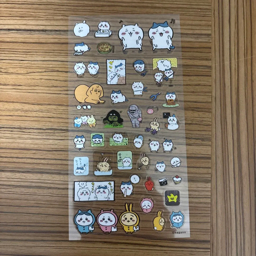 ちいかわ　クリアシール　かわいいキャラクターシール