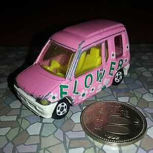 Coches Tomica MITSUBISHI MINICA TOPPO FLORISTS VAN NO.71 S156 TOMY TOMICA MADE IN JAPAN
