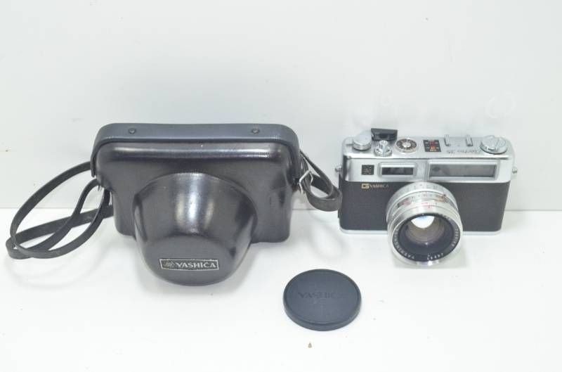 【送料無料】YASHICA ヤシカ ELECTRO 35 レンジファインダーカメラ YASHINON-DX 45mm F1.7 ケース付　現状品