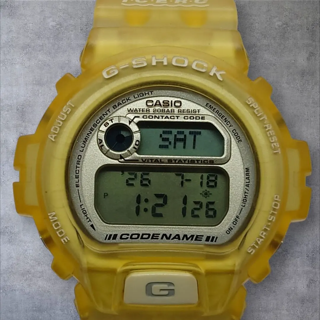 G-SHOCK DW-6910K イルクジ 第6回 1997 クリアイエロー