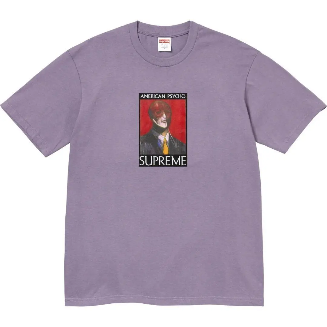 Supreme American Psycho Tee S パープル