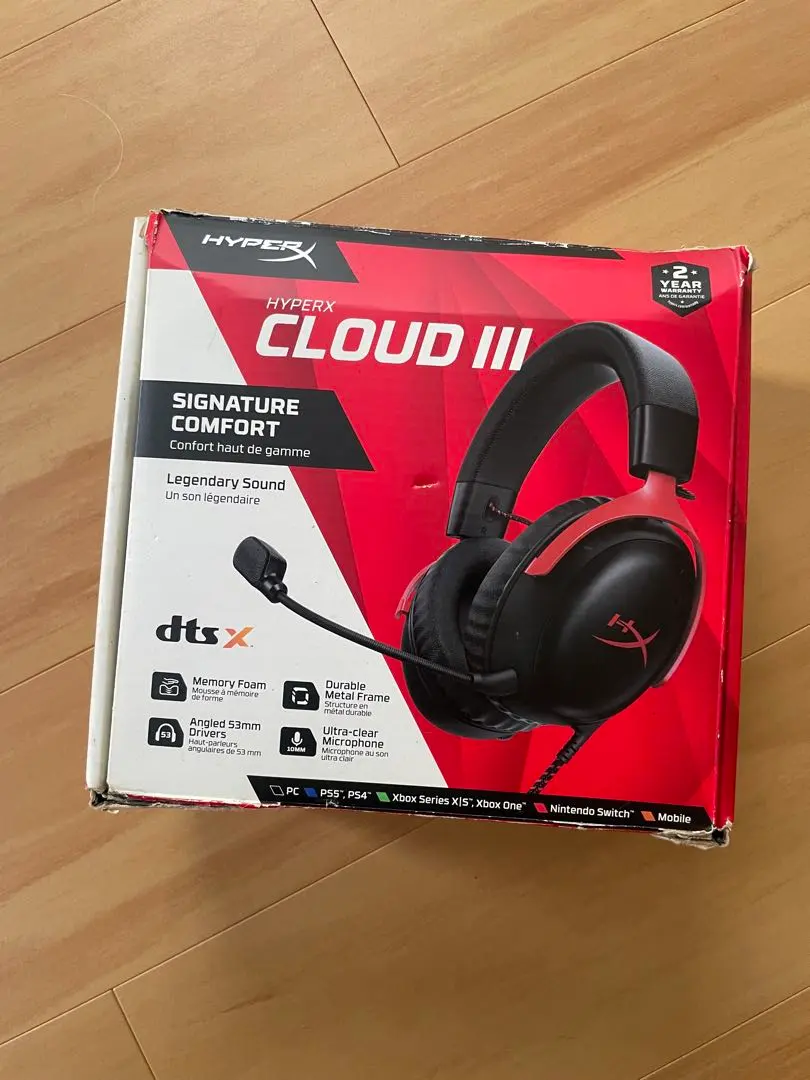 HyperX Cloud III ゲーミングヘッドセット 本体