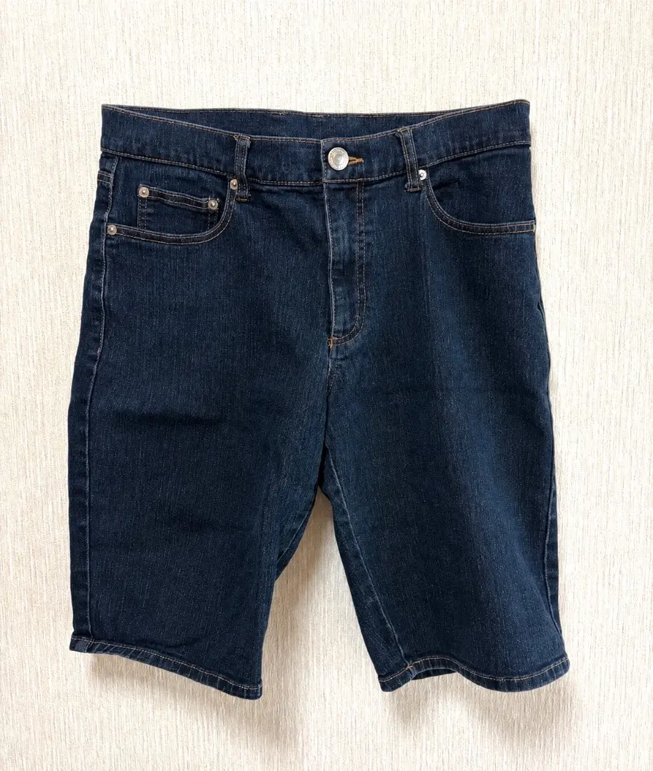 レディース デニムショートパンツ ネイビー