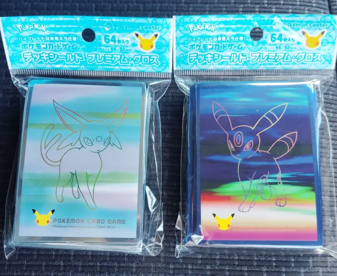ポケモンカードゲーム 30th デッキシールド　ブラッキー エーフィ