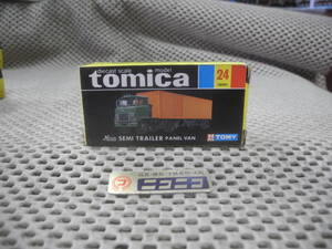 Tomica NO.24 NEW : tomica Hino SEMITRAIKER PANEL VAN 24 Made in JAPAN