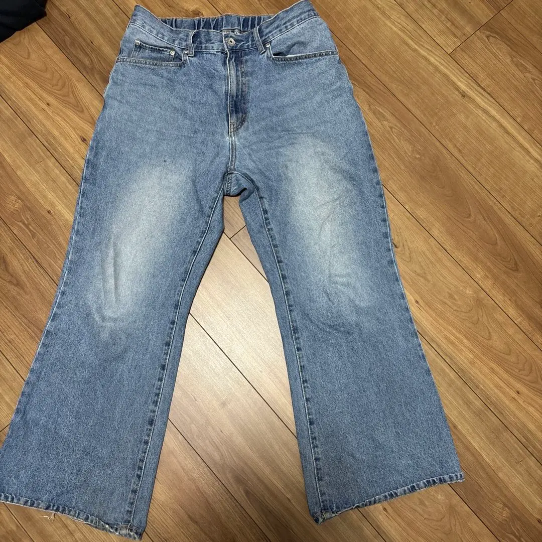 WEGO ライトブルーワイドレッグデニム