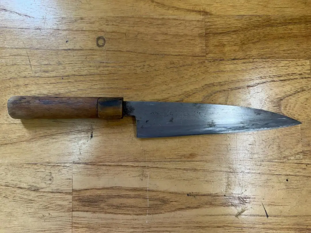 刻印あり 和包丁 万能包丁 出刃 片刃 包丁 刃長207mm RW915