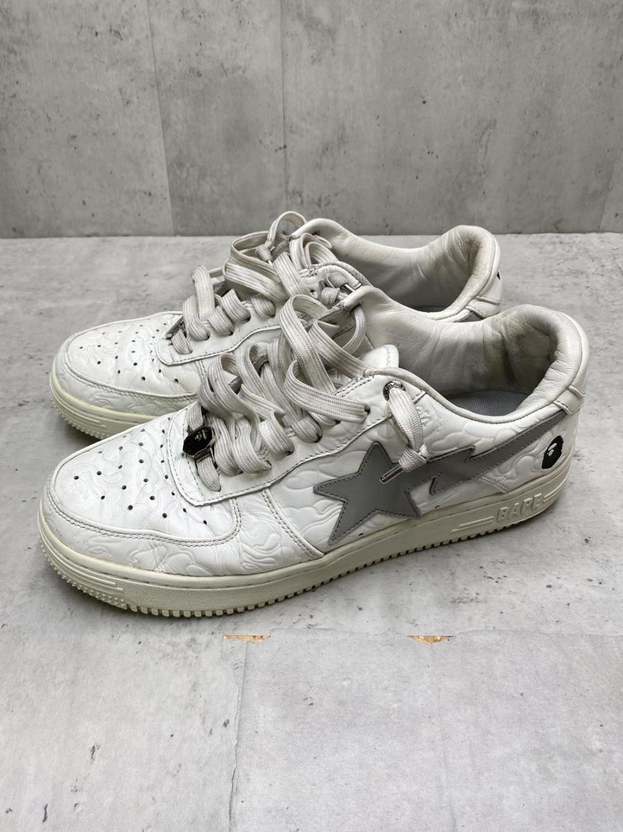 A BATHING APE アベイシングエイプ 0ZXSHM191052L BAPE STA #3 ベイプスタ #3 スニーカー size27.0/ホワイト系 ■■◎メンズ