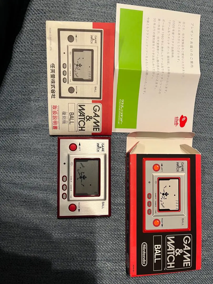 小*哲様 任天堂 GAME&WATCH BALL 復刻版 本体 箱・説明書付