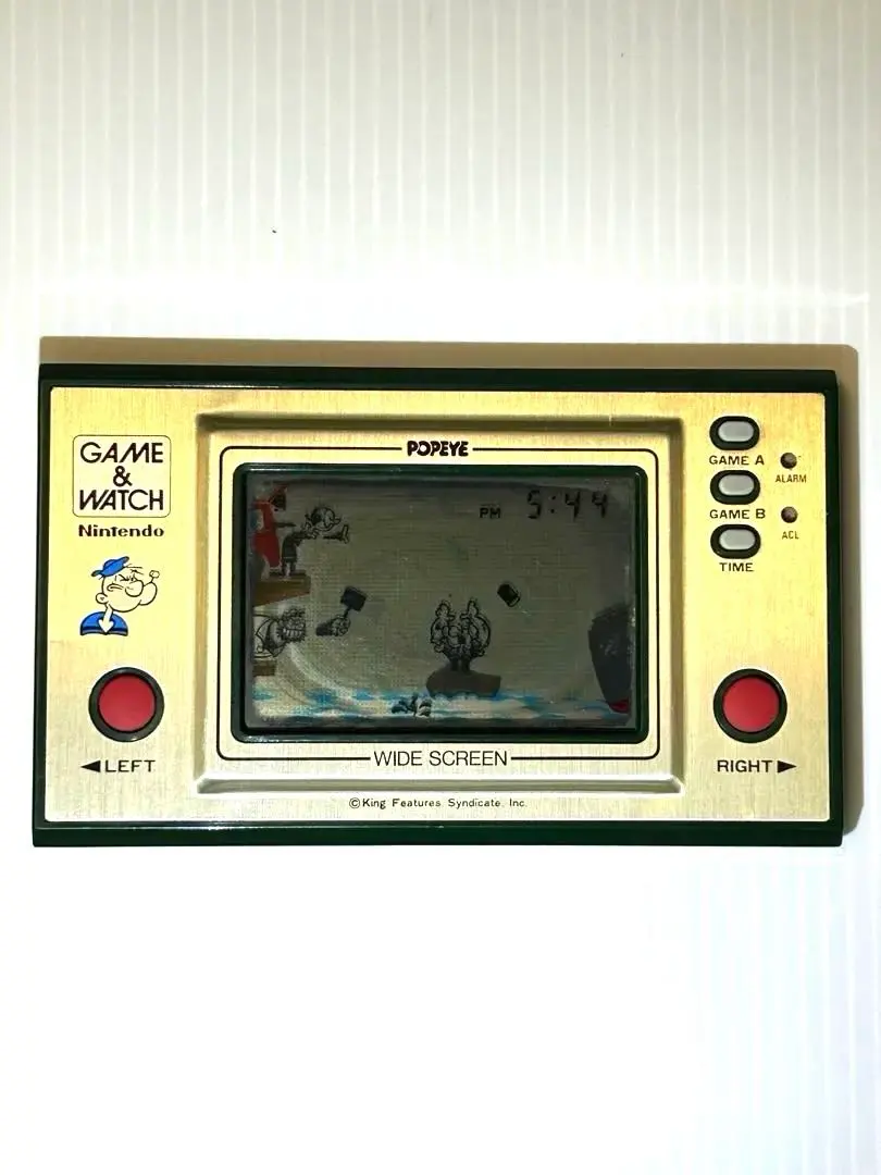 【動作確認済】任天堂 ゲーム&ウォッチ ポパイ ワイドスクリーン 当時物 レトロ