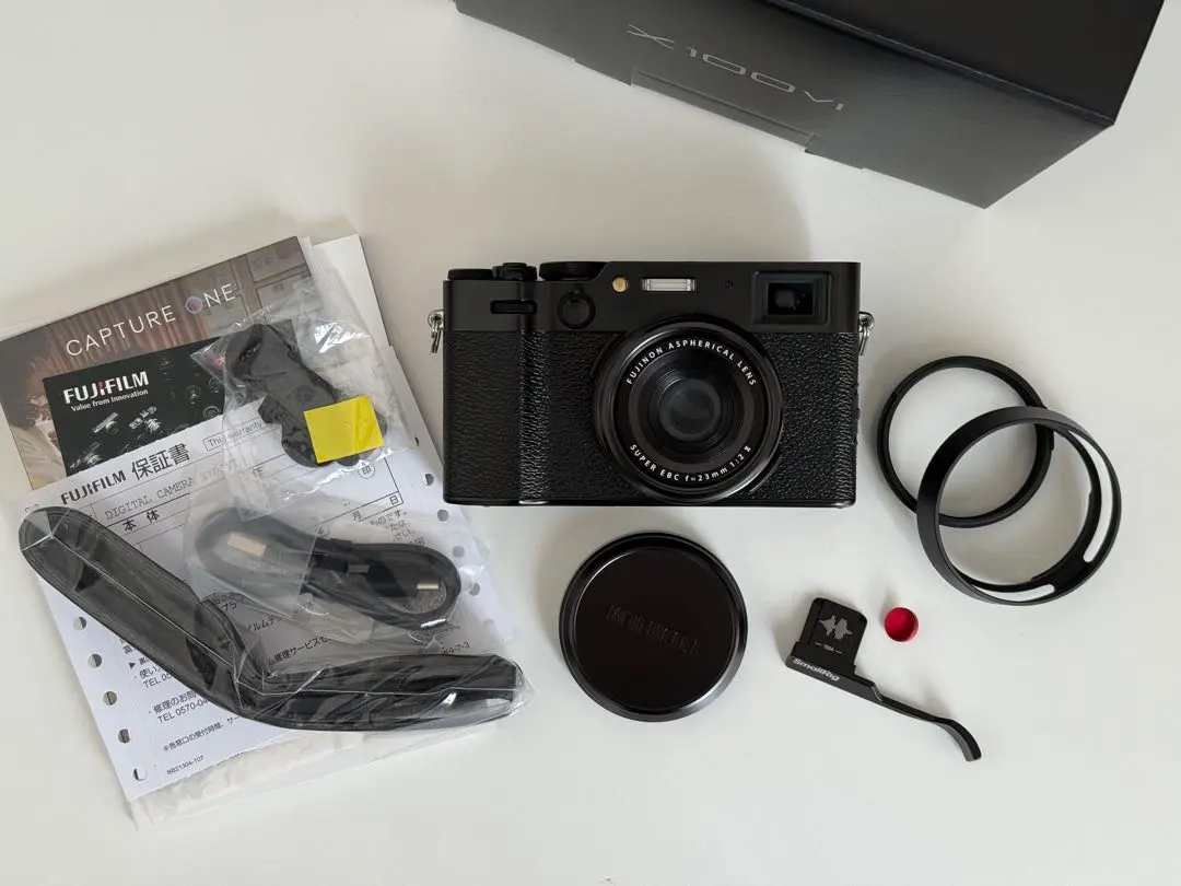 【美品・122ショット】FUJIFILM X100VI ブラック 純正付属品完備
