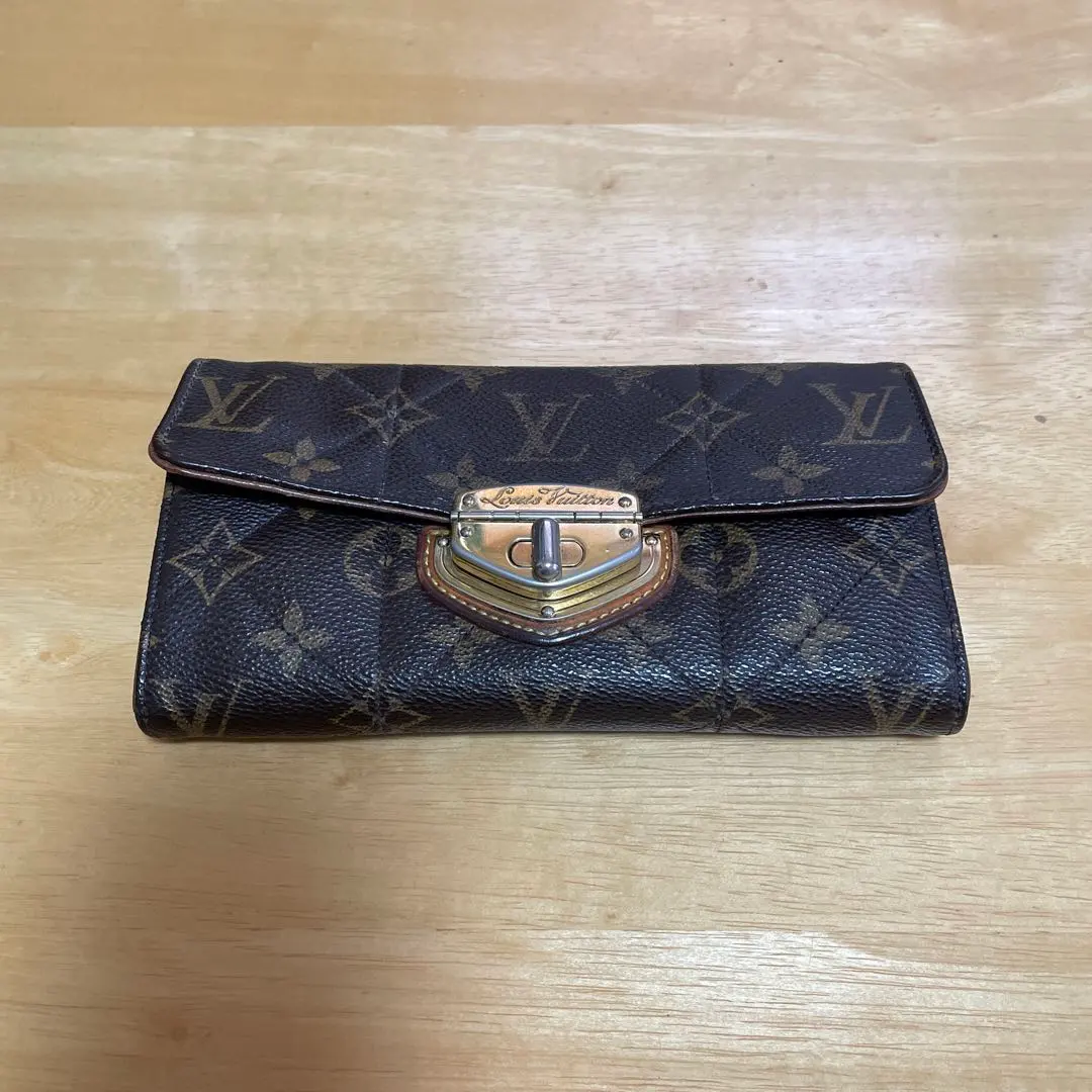 訳あり品　Louis Vuitton 長財布 ブラウンレザー　エトワール