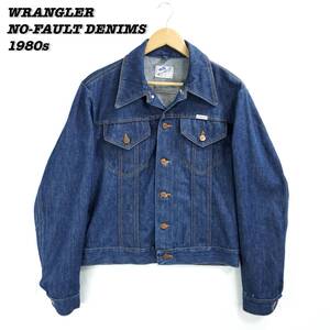 Denim selvedge japonés WRANGLER NO-FAULT DENIMS JACKET 1980s 304265 Vintage G 1980 