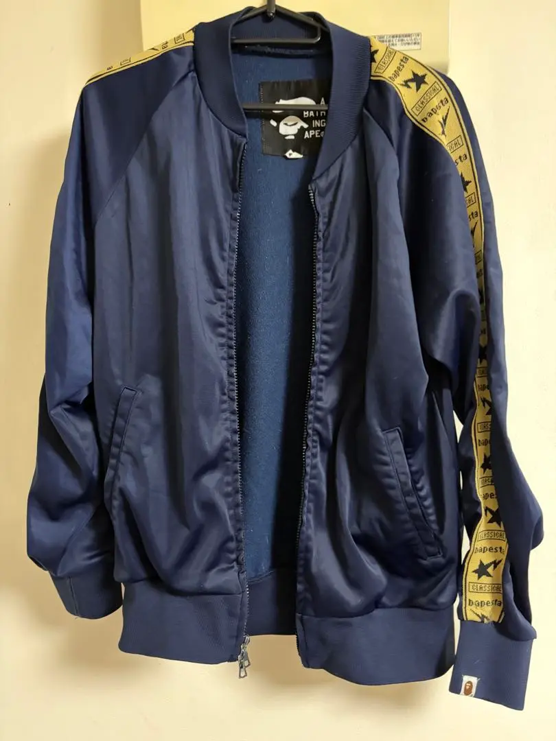 A BATHING APE BAPESTA トラックジャケット ネイビー M