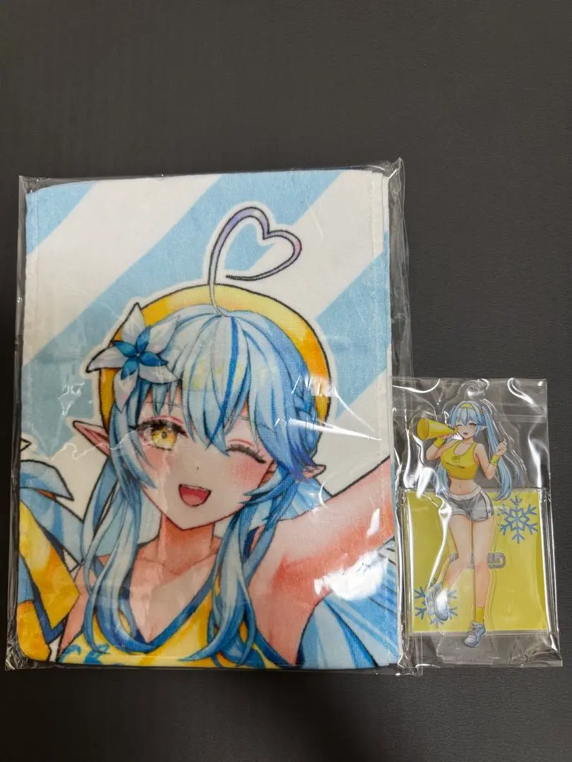 【新品未開封】ホロライブ雪花ラミィチョコザップコラボタオルアクリルスタンドセット
