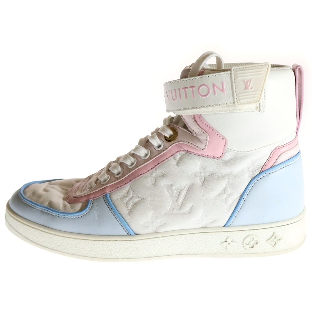 LOUIS VUITTON (ルイヴィトン) ブーンボックス ライン モノグラム ハイカットスニーカー ホワイト レディース