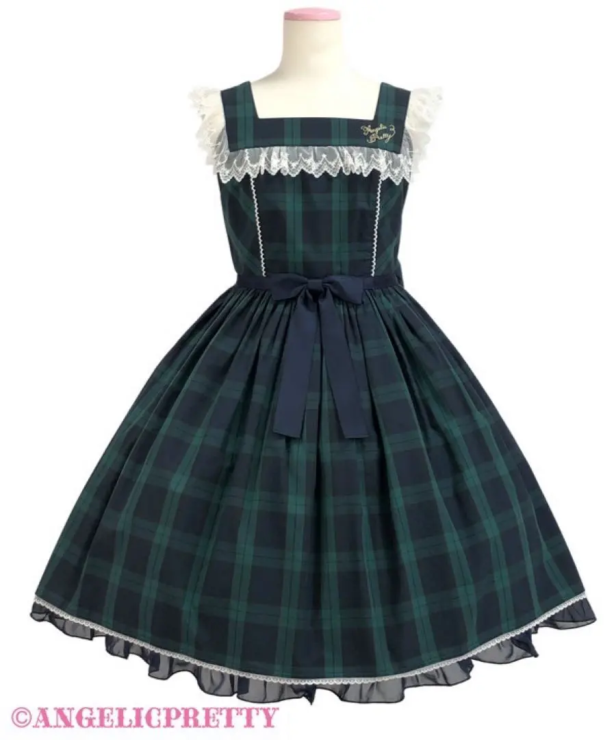 Angelic Pretty Campus JSK カチューシャ付き　グリーン