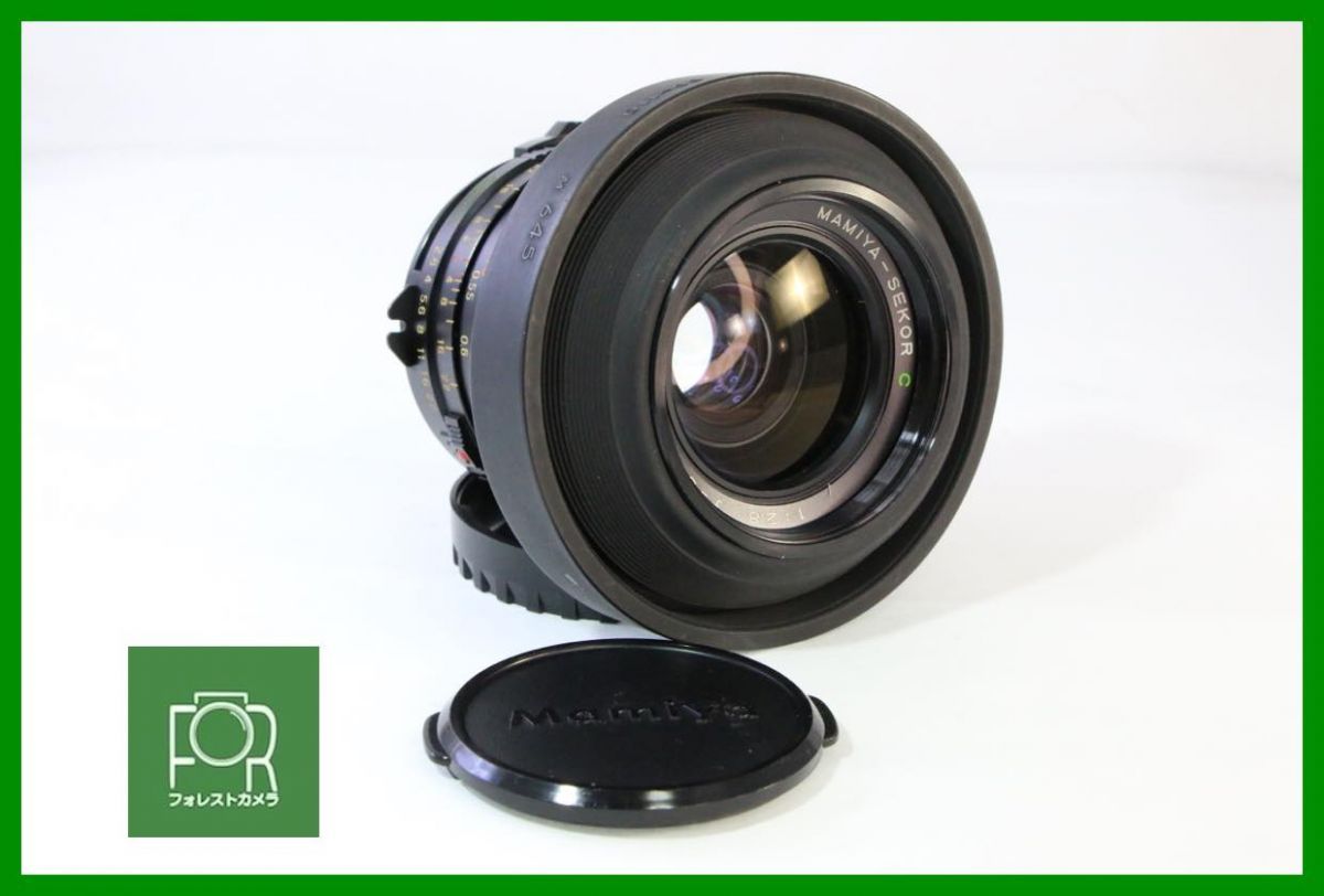 【動作保証・点検済】良品■マミヤ MAMIYA-SEKOR C 55mm F2.8■前後キャップ・フード付き■AN613