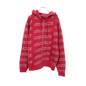 Supreme Supreme Repeat Zip Up Hooded Sweatshirt