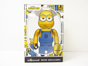 BE@RBRICK BERBRICK minions KEVIN 100 400 GOLD CHROME AC24972