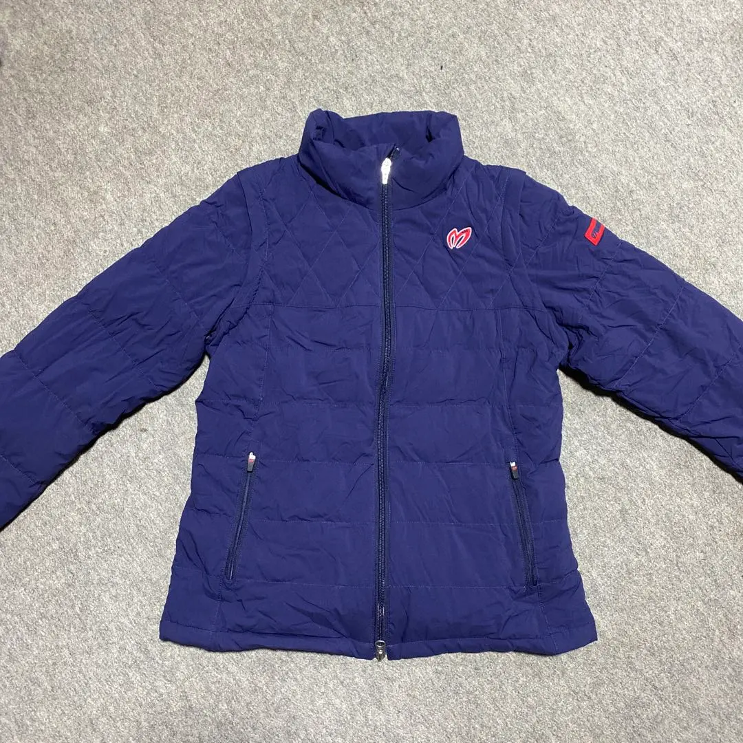 マスターバニー ネイビー 2Way ダウンジャケットレディース サイズ0