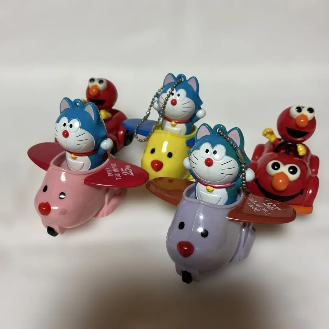 【USJ限定＆映画25周年】エルモカート ＆ ドラえもん フィギュア 5体セット