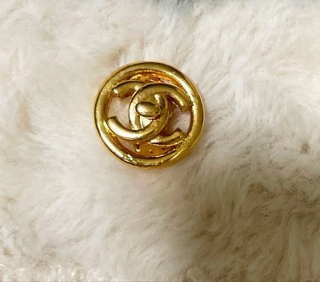 シャネル イヤリング ヴィンテージ ココマーク ターンロック 丸型 片側のみ