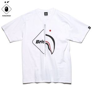 Bape 360 FCRB BAPE f.c real bristol A BATHING APE SHARK TEE T 