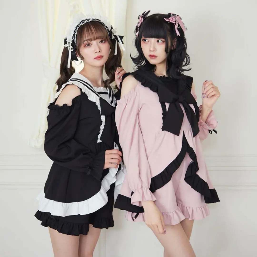 レア♡ディアマイラブ　アイドル風　セーラーフリルセットアップ　地雷系 量産型