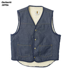 Denim selvedge japonés Carhartt DENIM VEST 1970s JA25041 Vintage 1970 