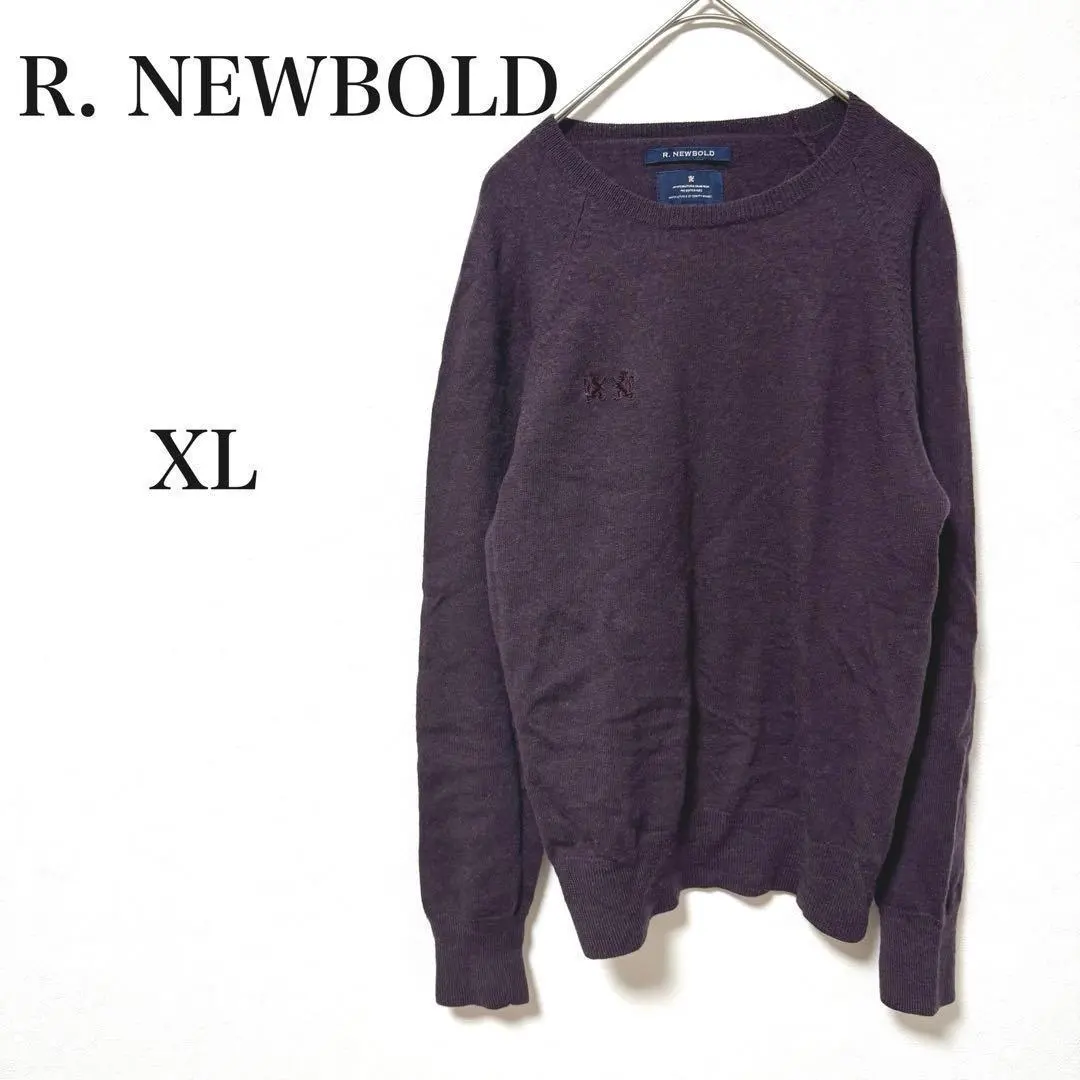 アールニューボールド　クールネックニットセーター