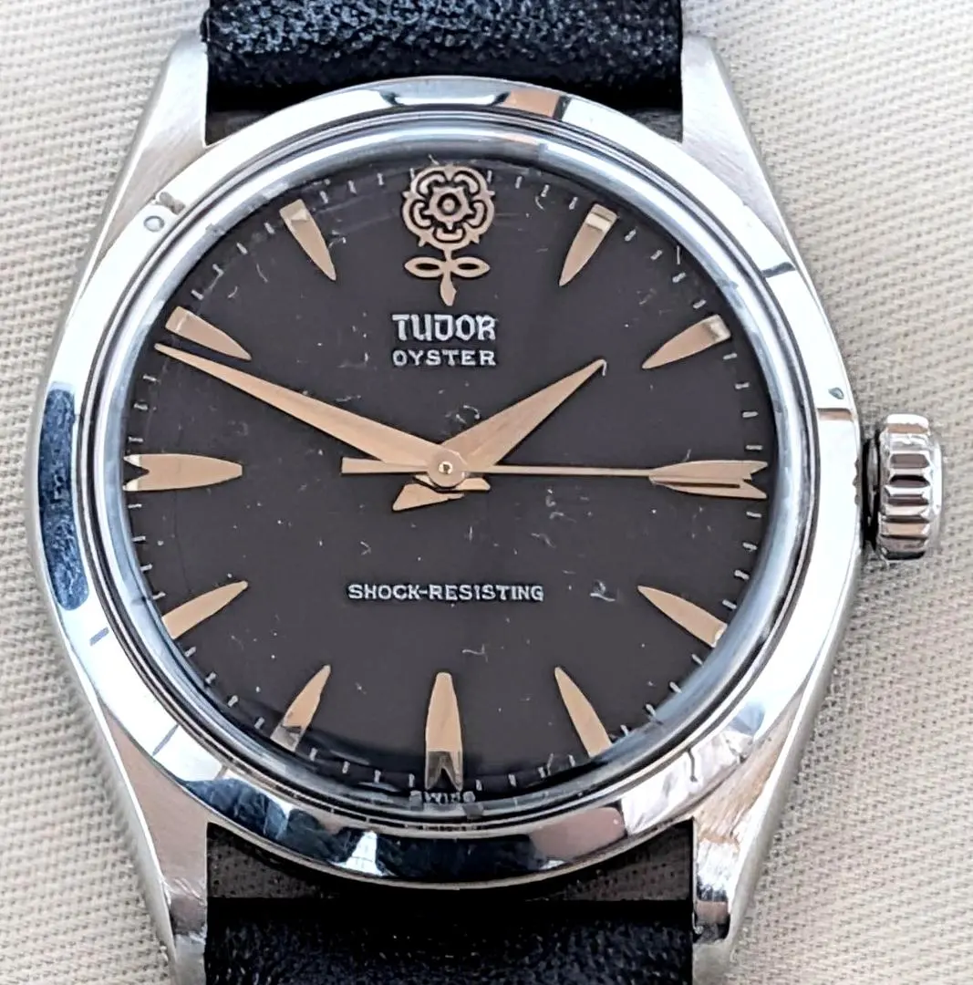 TUDOR OYSTER　チュードル　稼働品　デカ薔薇　デカバラ　チューダー